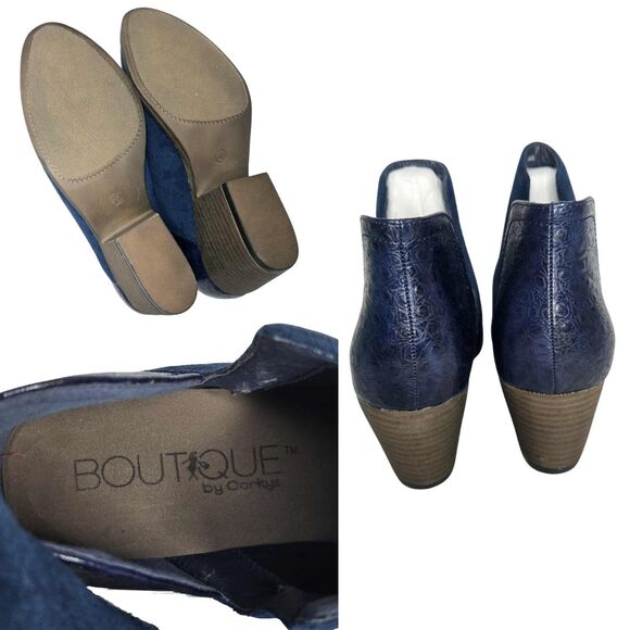 Corkys Blue Kippi Booties NWOB Size 10 Boots - Picture 4 of 4